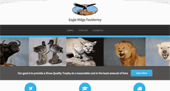 Desktop Screenshot of eagleridgetaxidermy.com